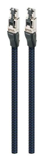 Angle. AudioQuest - RJE Vodka 4.9' Ethernet Cable - Black/Blue.