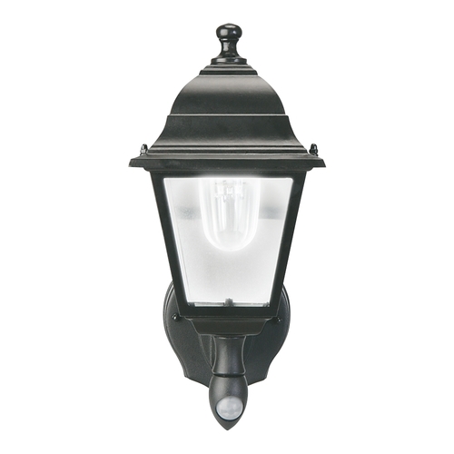MAXSA Innovations - Motion-Activated LED Outdoor Wall Sconce - Black