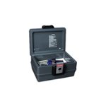 Angle Zoom. First Alert - 0.39 Cu. Ft. Water-Resistant Safe with Key Lock - Slate.