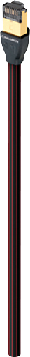 Angle View: AudioQuest - RJE Cinnamon 16.4' Ethernet Cable - Black/Red