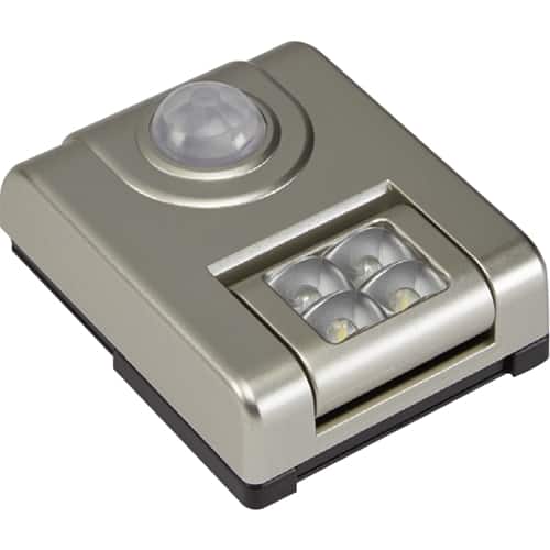 Front. Light It! - 4-LED Motion Activated Sensor Light - Silver.