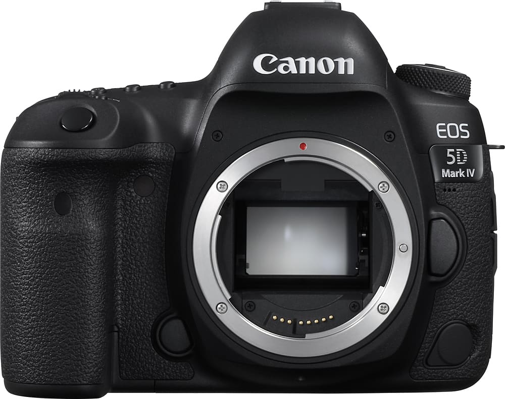 Front. Canon - EOS 5D Mark IV DSLR Camera (Body Only) - Black.