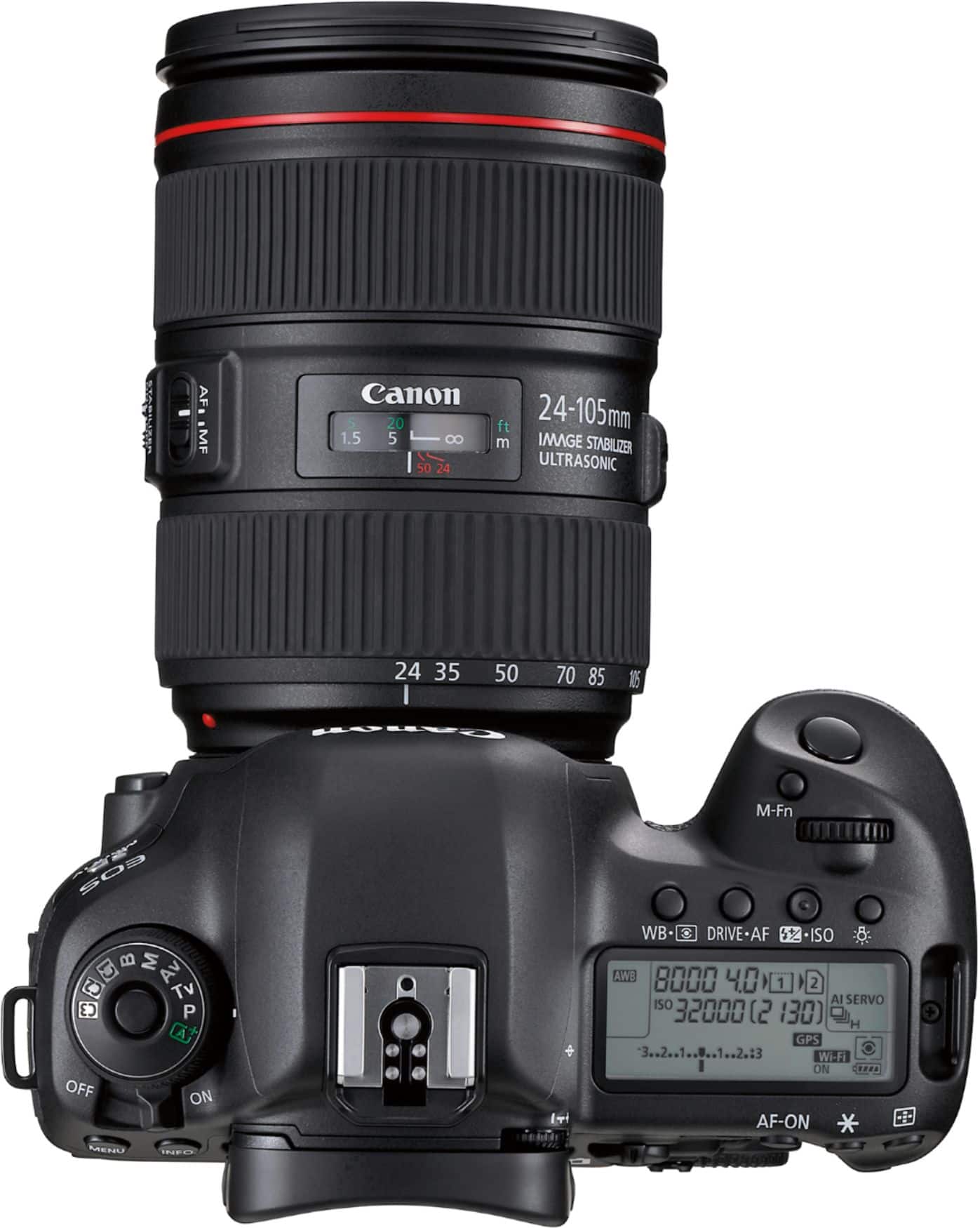 Alt View 1. Canon - EOS 5D Mark IV DSLR Camera with EF 24-105mm f/4L IS II USM Lens - Black.