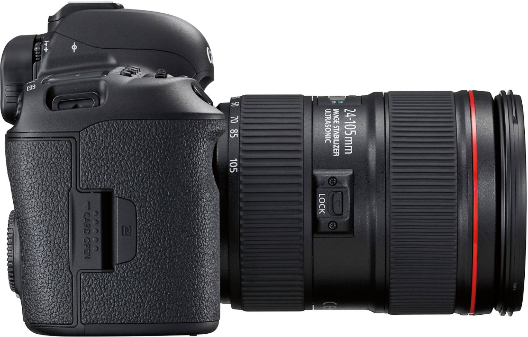 Alt View 2. Canon - EOS 5D Mark IV DSLR Camera with 24-105mm f/4L IS II USM Lens - Black.