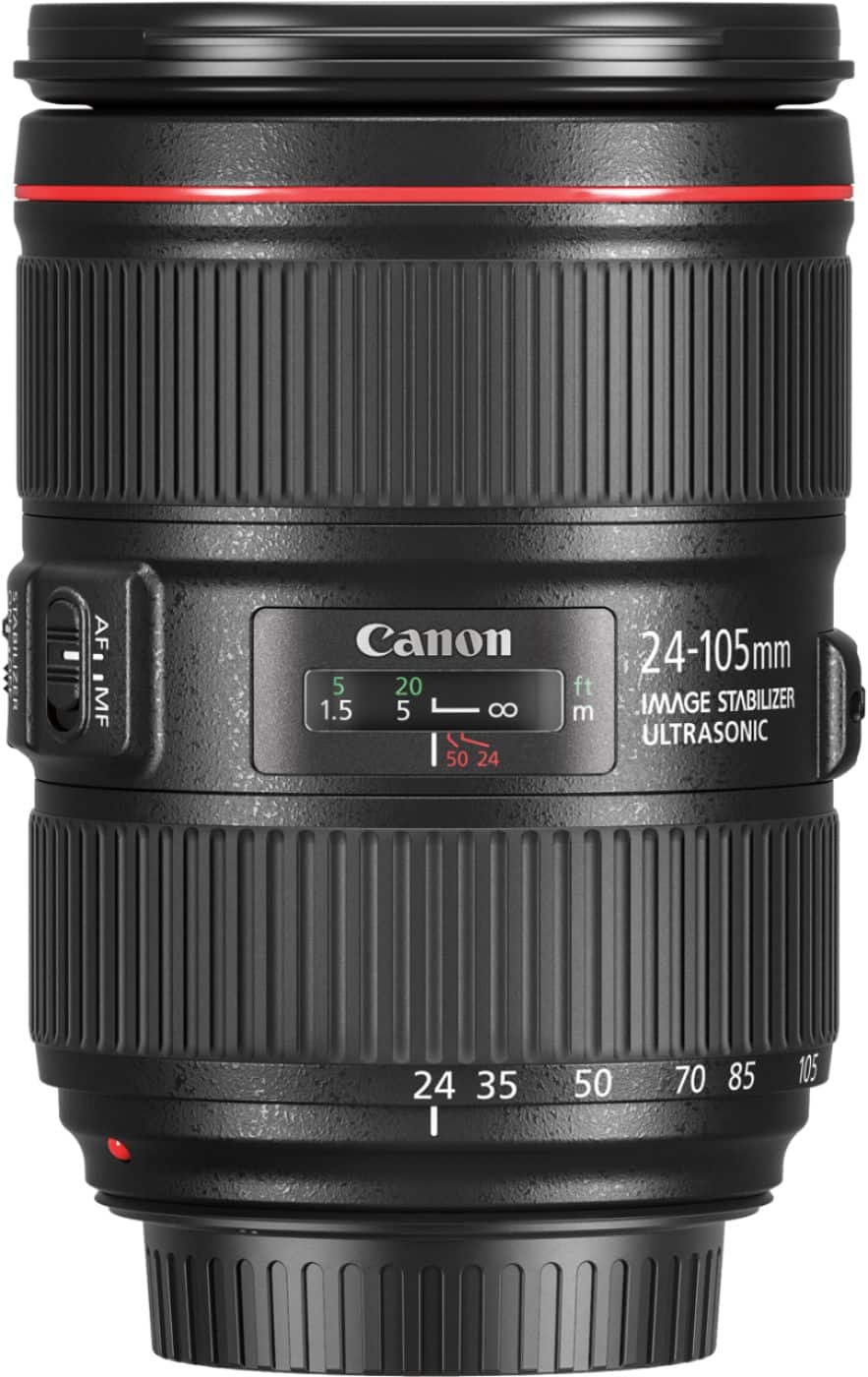 Alt View 12. Canon - EF24-105mm F4L IS II USM Zoom Lens for Canon EOS DSLR Cameras - Black.