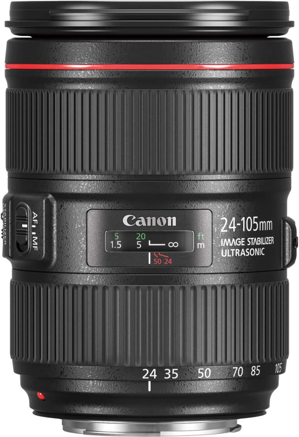 Alt View 14. Canon - EF24-105mm F4L IS II USM Zoom Lens for Canon EOS DSLR Cameras - Black.