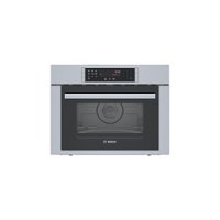 Bosch - 500 Series 1.6 Cu. Ft. Convection Built-In Microwave - Stainless steel - Front_Zoom