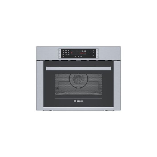 Front Zoom. Bosch - 500 Series 1.6 Cu. Ft. Built-In Microwave - Stainless steel.