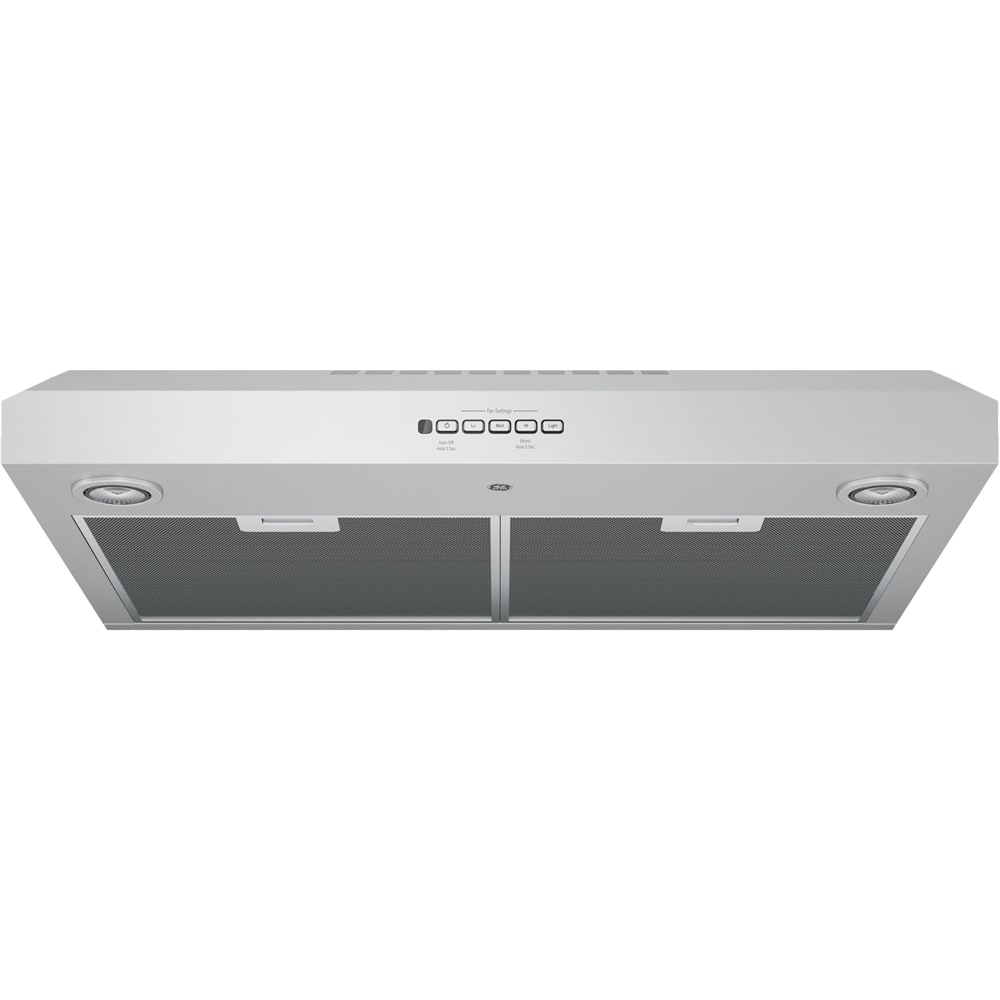 GE - 30 inches - Convertible - Under cabinet Range Hood - Stainless Steel - Front_Zoom