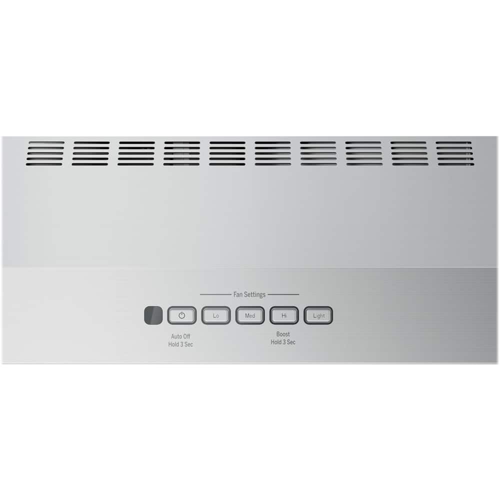 Alt View 11. GE - 30" Convertible Range Hood - Stainless steel.
