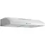 Left. GE - 30" Convertible Range Hood - Stainless steel.