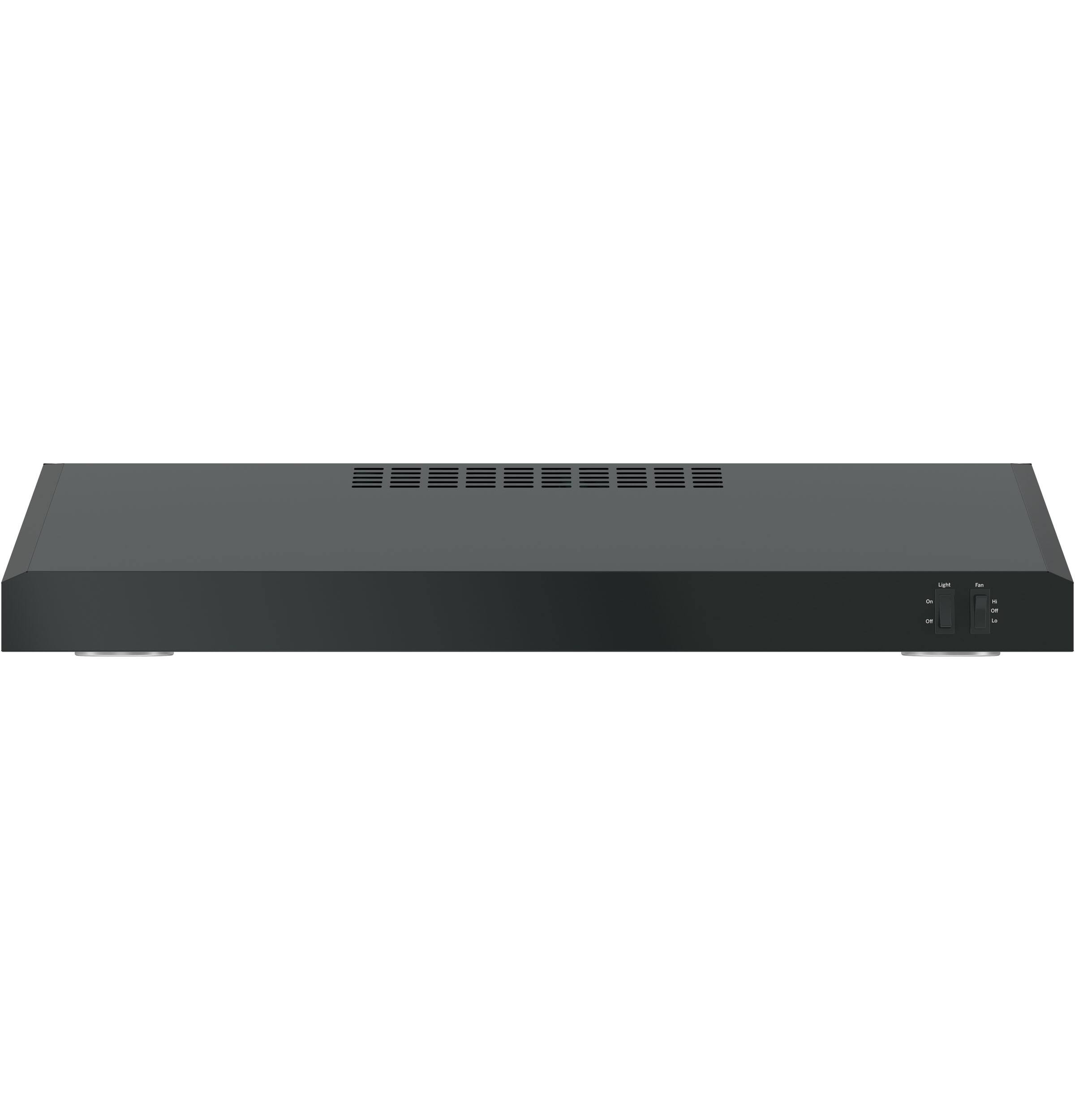Alt View 11. GE - 30" Convertible Range Hood - Black on Black.