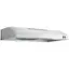 Left. GE - 30" Convertible Range Hood - Stainless steel.