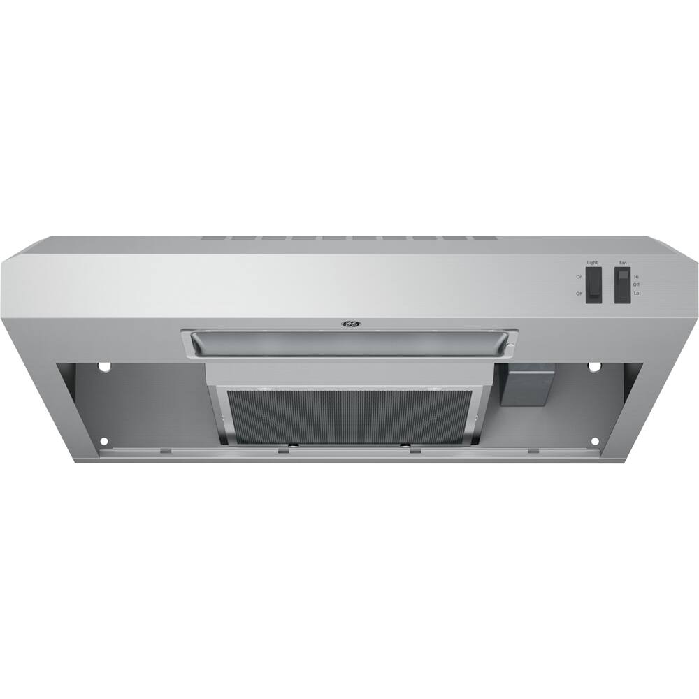 GE - 24 inches - Convertible - Under cabinet Range Hood - Stainless Steel