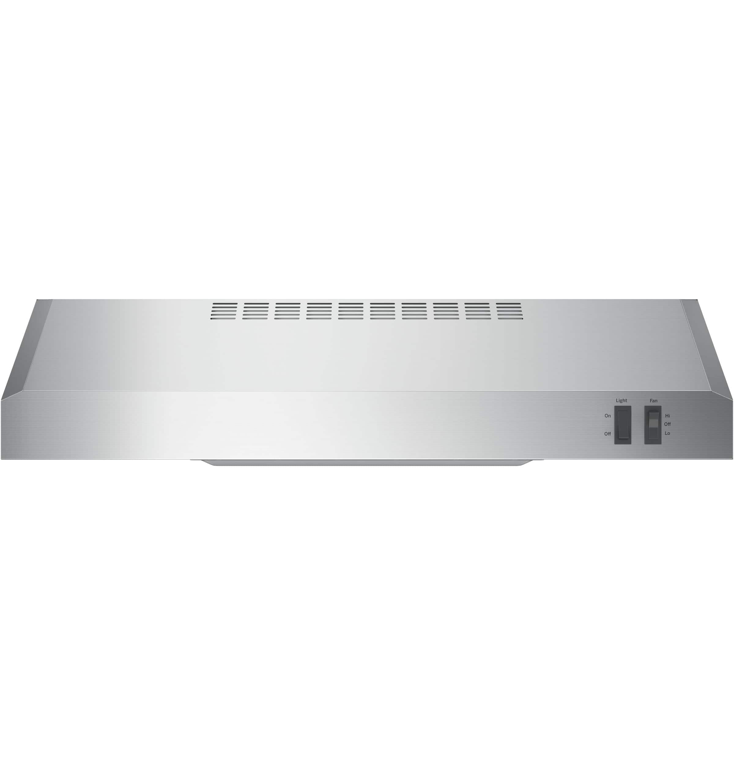 Alt View 11. GE - 24" Convertible Range Hood - Stainless steel.