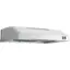Left. GE - 24" Convertible Range Hood - Stainless steel.