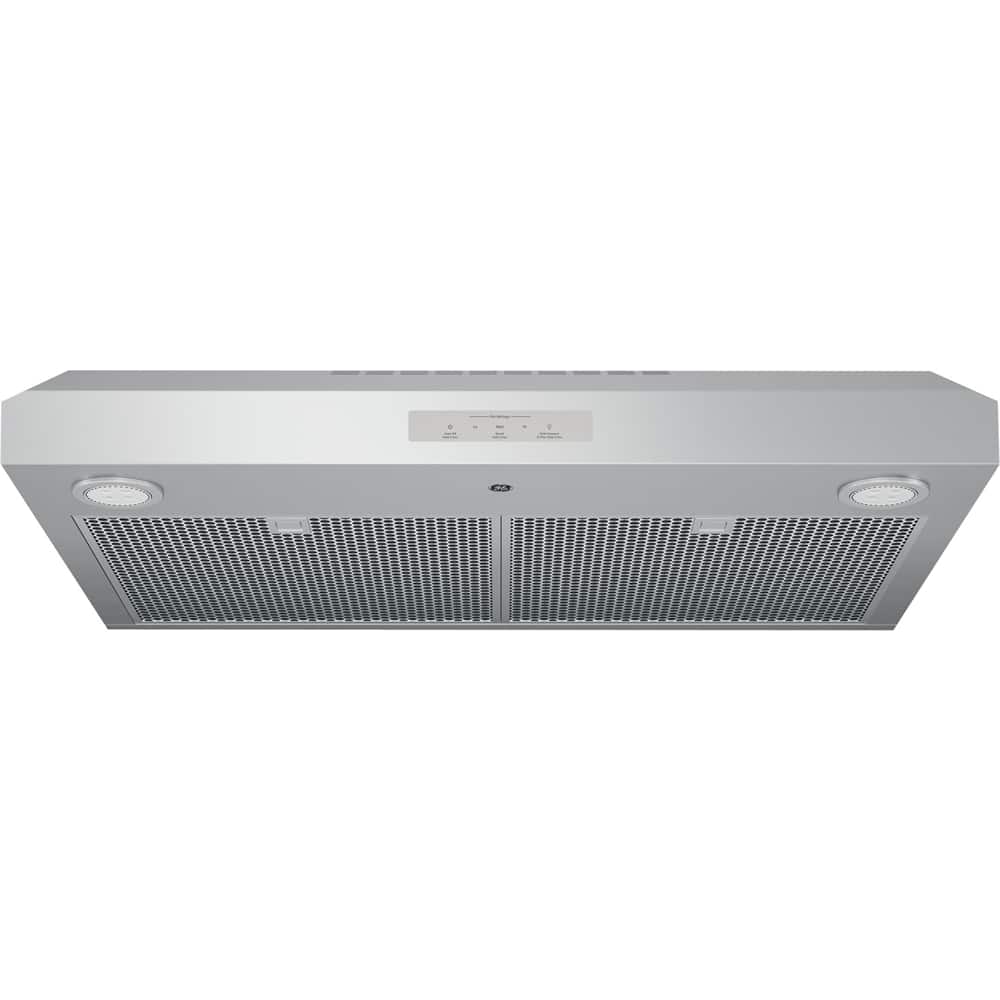 GE Profile - 30 inches - Convertible - Under cabinet Range Hood - Stainless Steel - Front_Zoom