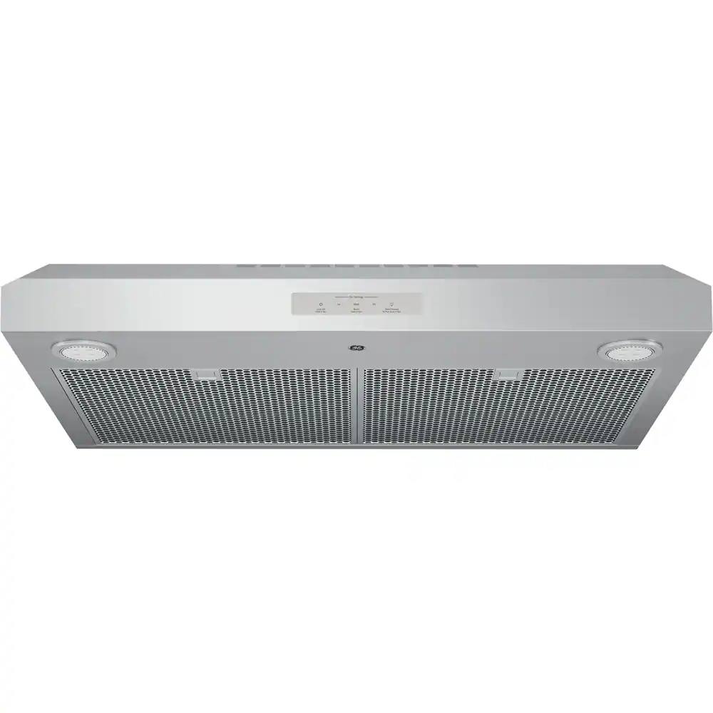 Front. GE Profile - 30" Convertible Range Hood - Stainless Steel.