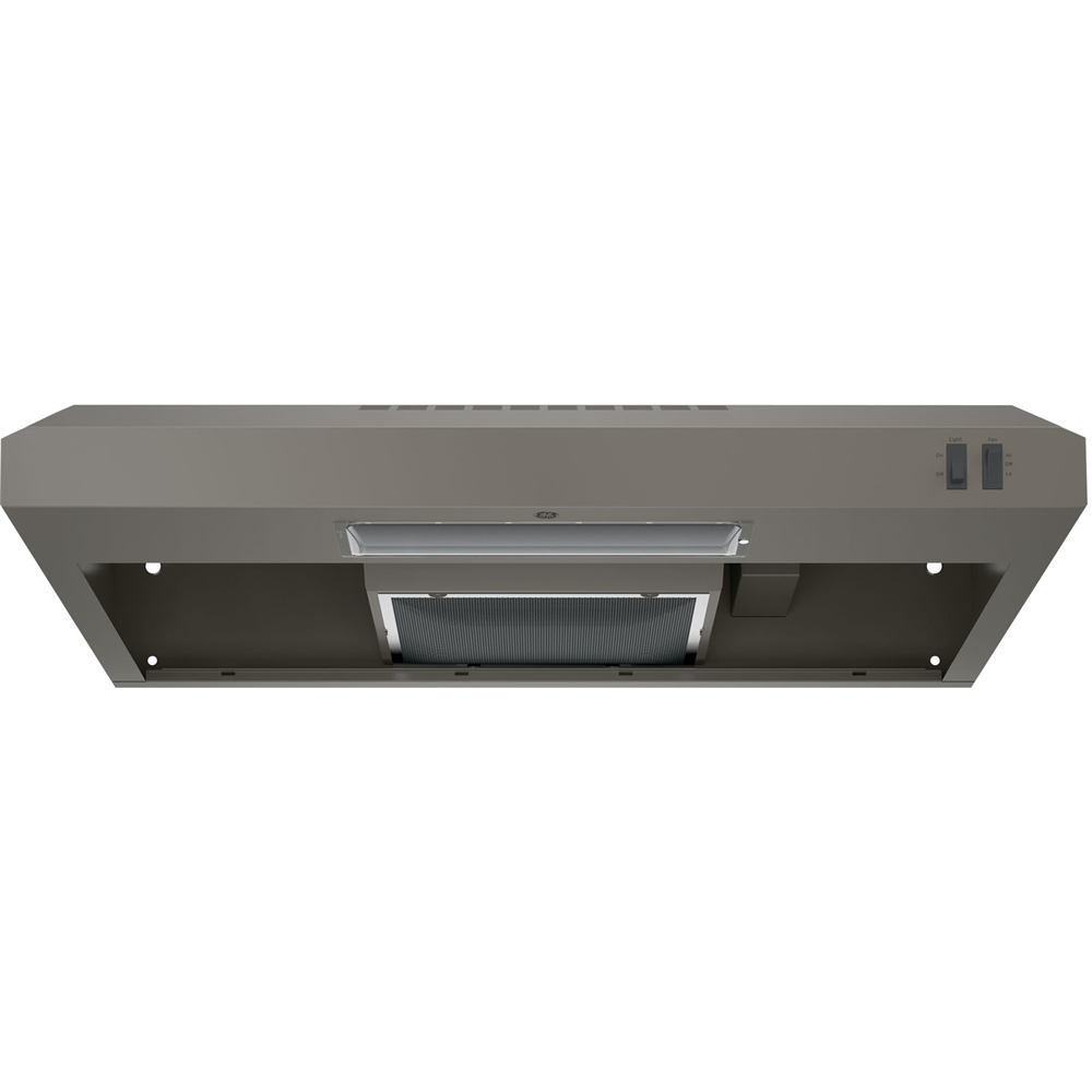 GE - 30 inches - Convertible - Under cabinet Range Hood - Slate - Front_Zoom