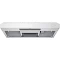 GE - 30 inches - Convertible - Under cabinet Range Hood - White