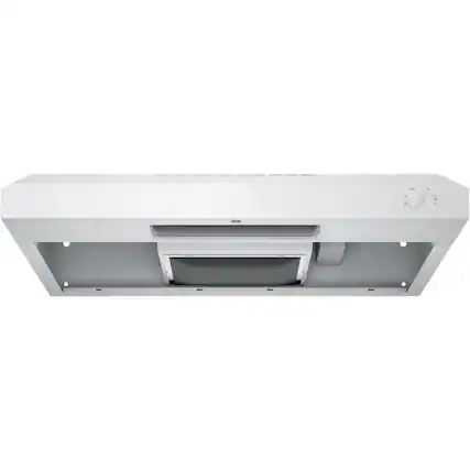 Front. GE - 30" Convertible Range Hood - White.