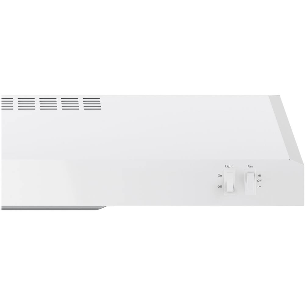 Alt View 11. GE - 30" Convertible Range Hood - White.
