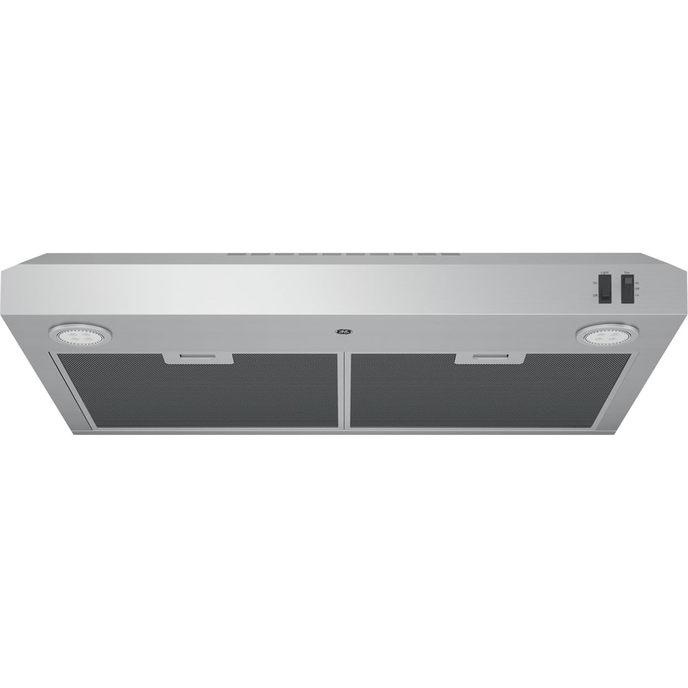 GE - 30 inches - Convertible - Under cabinet Range Hood - Stainless Steel - Front_Zoom