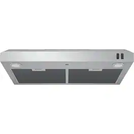 GE - 30 inches - Convertible - Under cabinet Range Hood - Stainless Steel