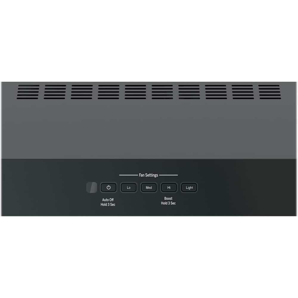 Alt View 11. GE - 30" Convertible Range Hood - Black on Black.