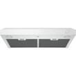 GE - 30" Convertible Range Hood - White on white - Larger Front