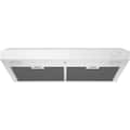GE - 30 inches - Convertible - Under cabinet Range Hood - White