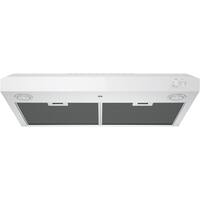 GE - 30 inches - Convertible - Under cabinet Range Hood - White - Front_Zoom