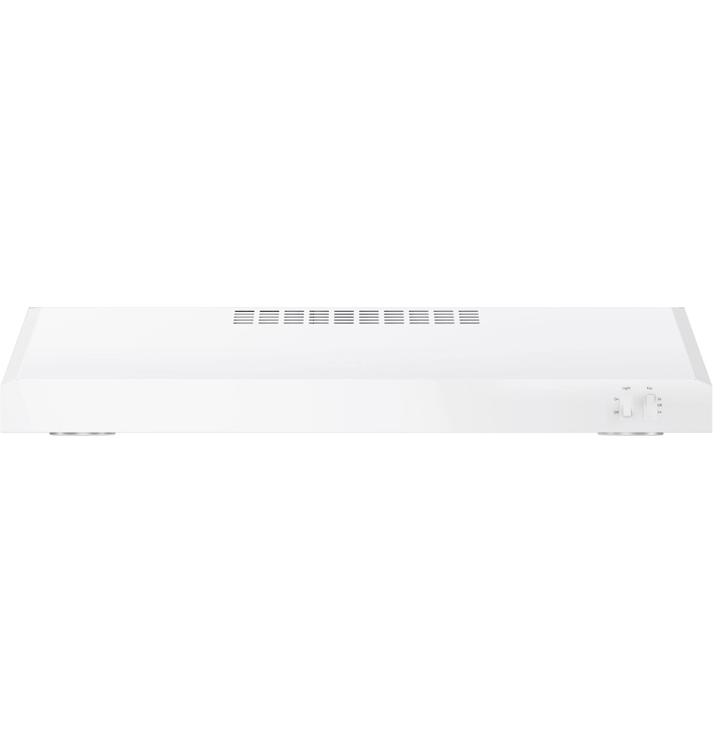 Alt View 11. GE - 30" Convertible Range Hood - White.