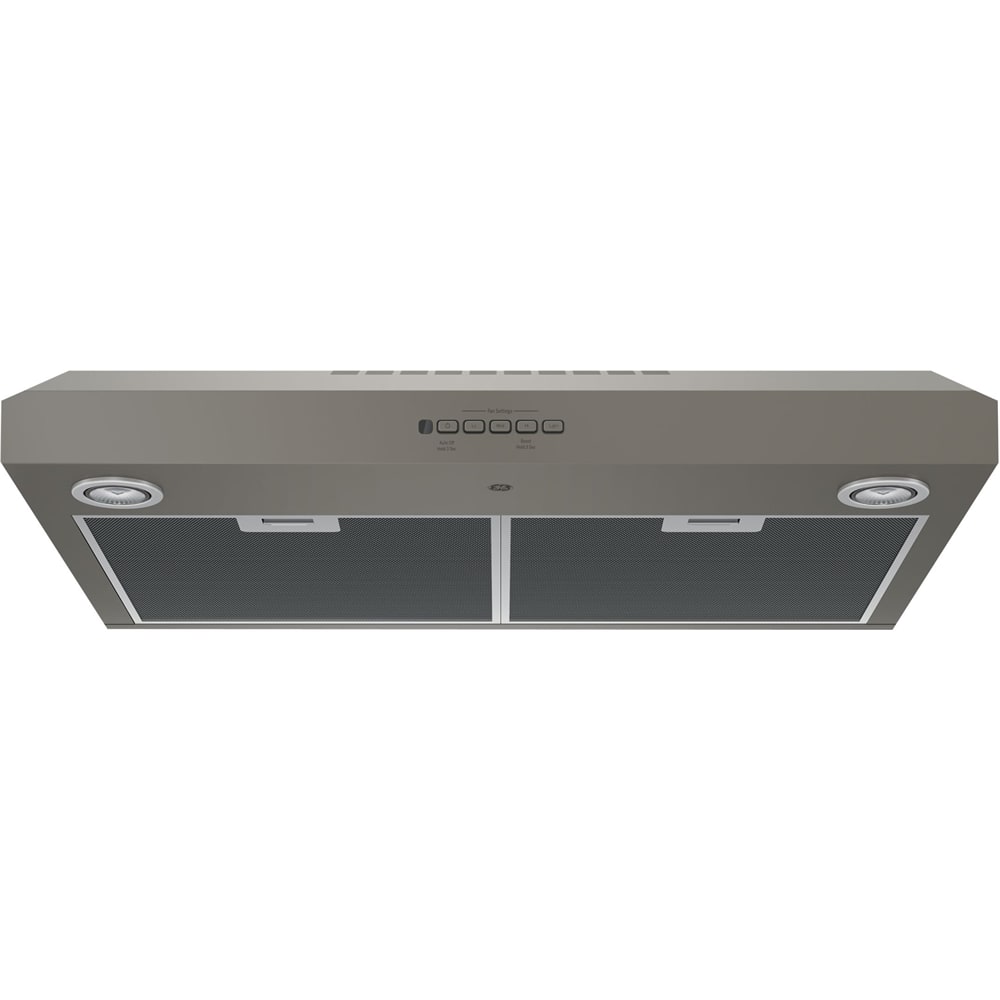 GE - 30 inches - Convertible - Under cabinet Range Hood - Slate - Front_Zoom
