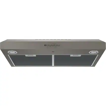 Front. GE - 30" Convertible Range Hood - Slate.