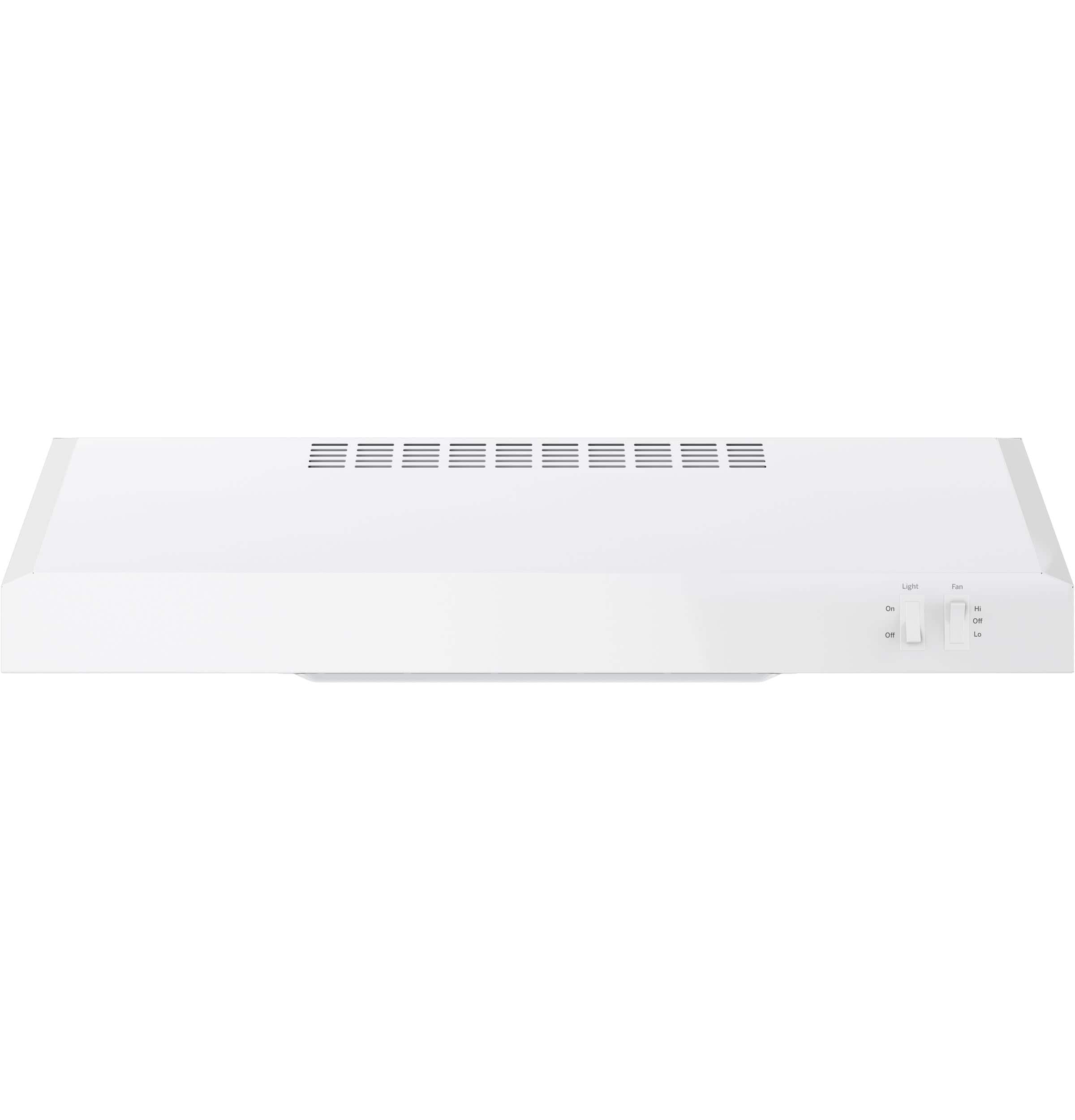 Alt View 11. GE - 24" Convertible Range Hood - White.