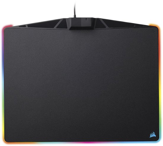 Front Zoom. CORSAIR - MM800 Polaris RGB Gaming Mouse Pad - Black.