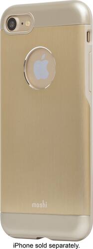 Moshi - iGlaze Armour Case for Apple® iPhone® 7 Plus - Satin gold - Larger Front