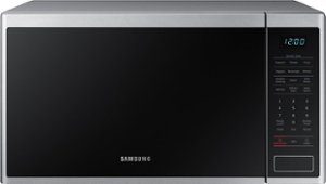 Samsung - 1.4 cu. ft. Countertop Microwave with Sensor Cook - Stainless steel - Front_Zoom