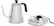 Alt View 12. Caribou Coffee - 0.8L Electric Kettle with Temperature Control - Stainless Steel.