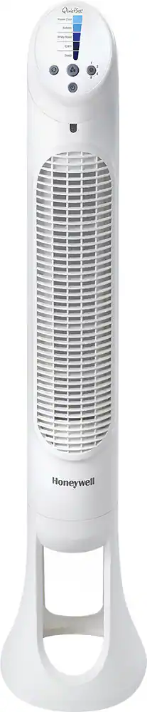 Front. Honeywell - QuietSet Tower Fan - White.