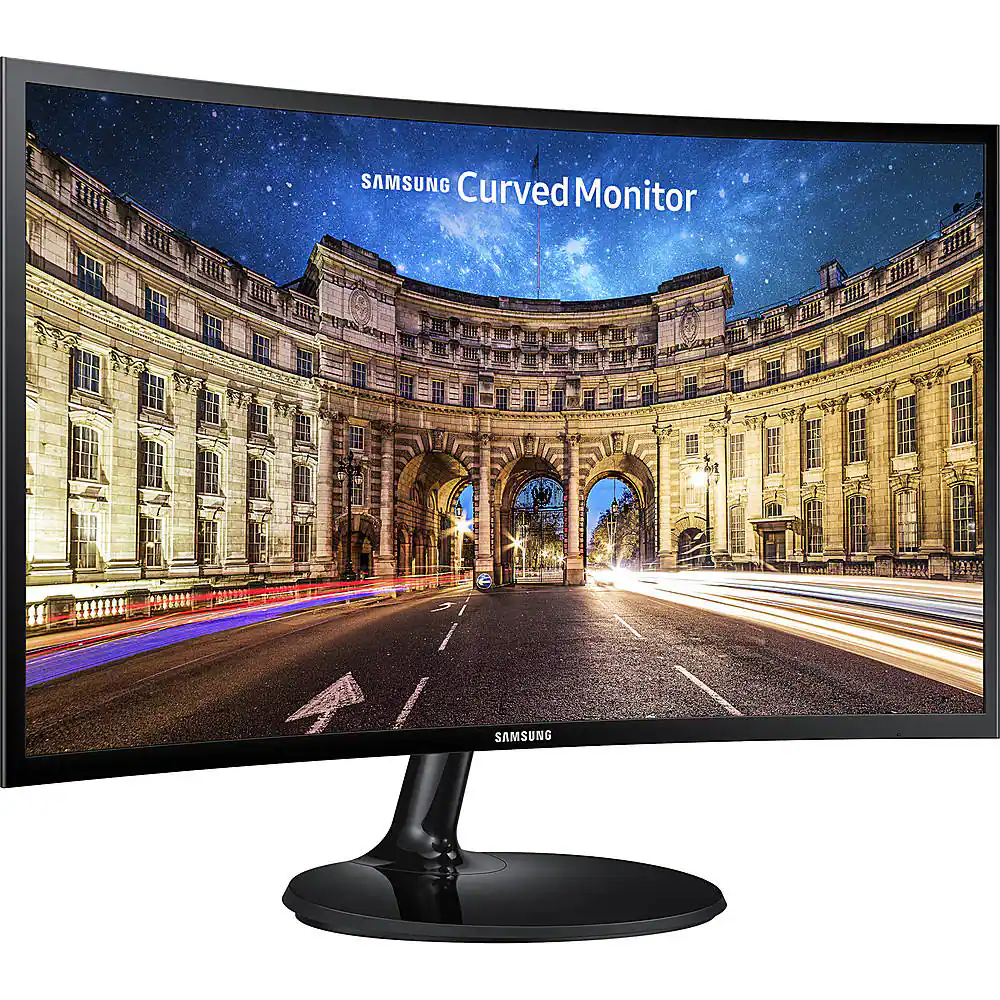 Alt View 11. Samsung - 27" Curved 390 Series Business Monitor - Black.