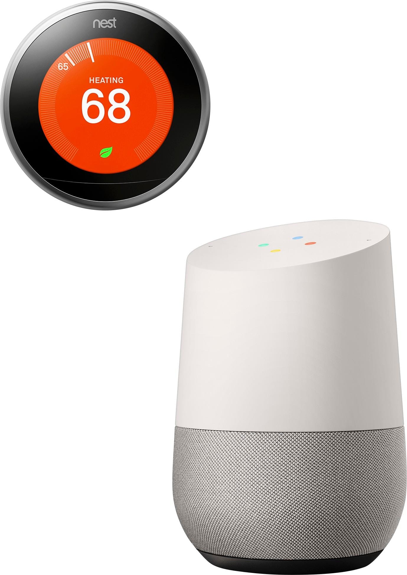 Alt View 15. Google - Home - Smart Speaker with Google Assistant - White/Slate.