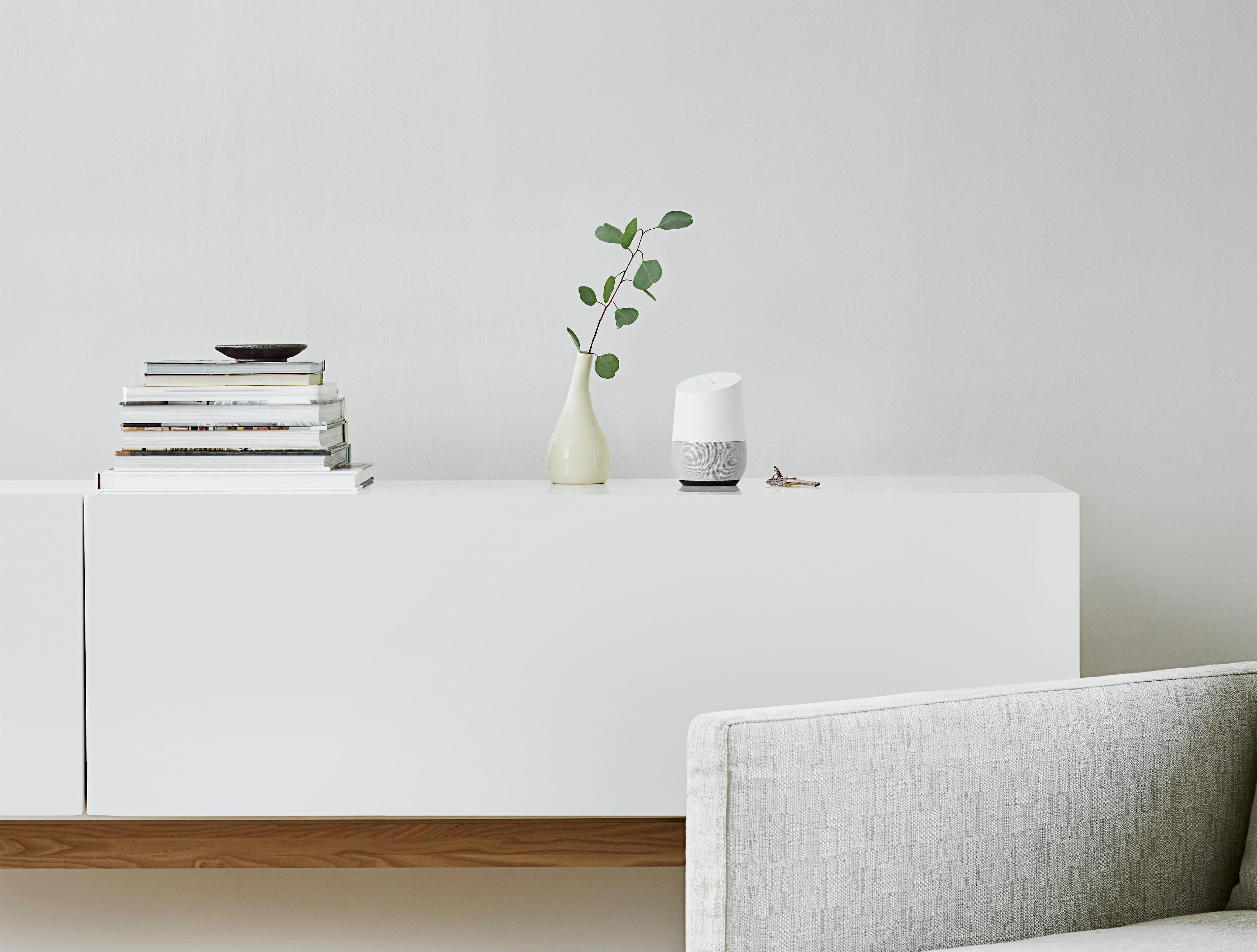 Alt View 17. Google - Home - Smart Speaker with Google Assistant - White/Slate.