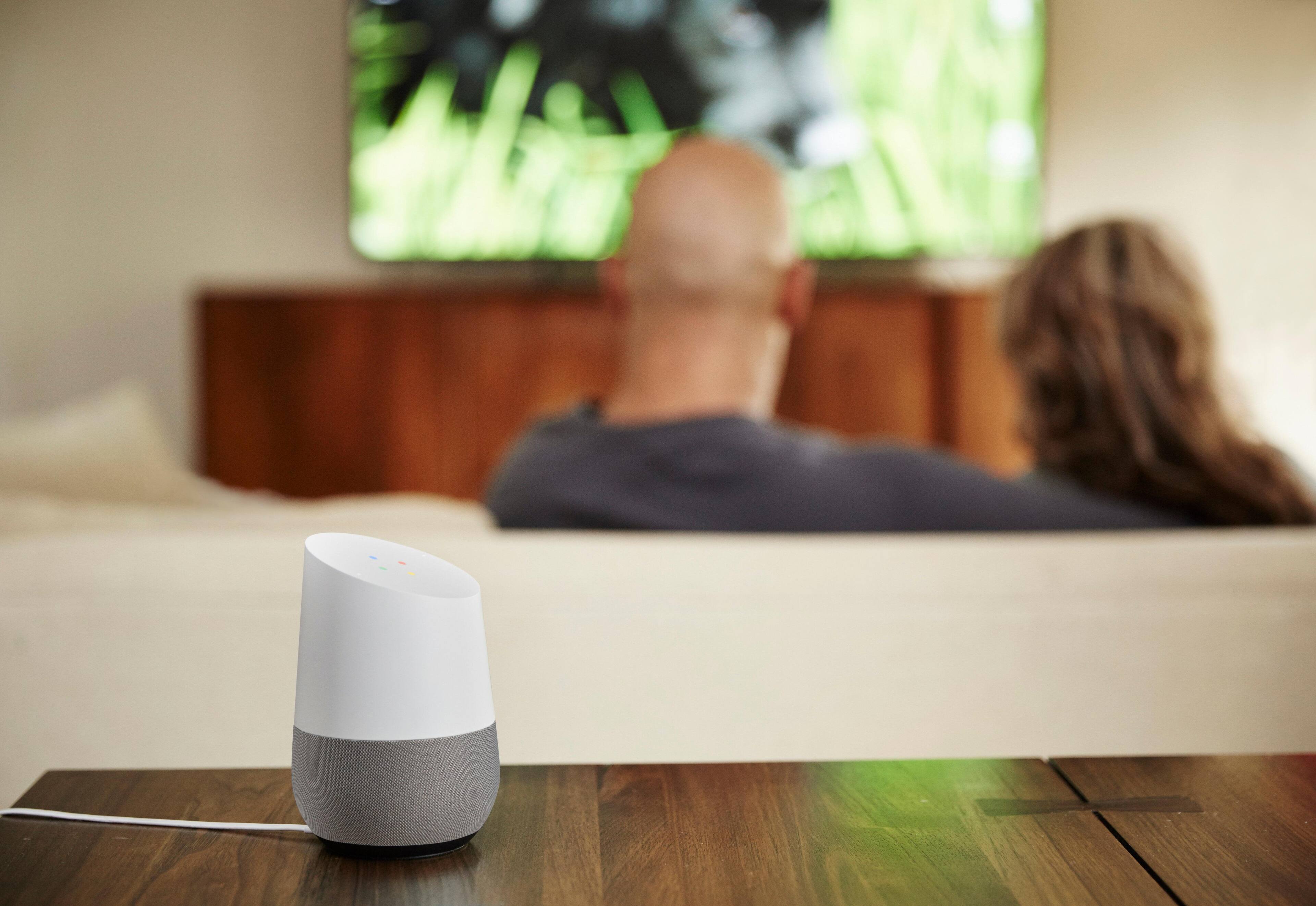 Alt View 18. Google - Home - Smart Speaker with Google Assistant - White/Slate.