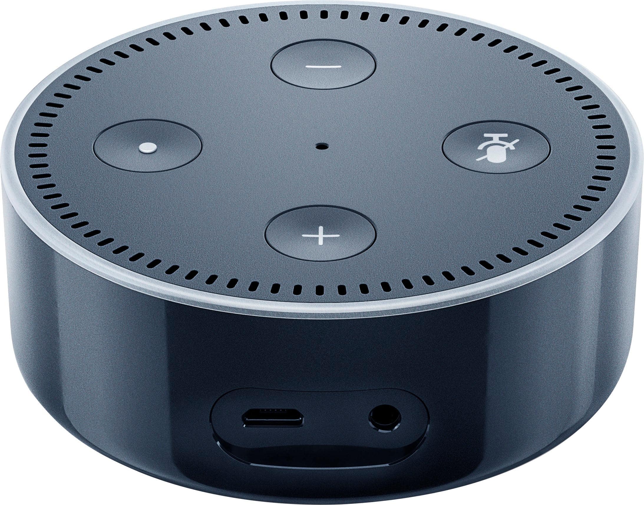 Alt View 12. Amazon - Echo Dot (2nd generation) - Smart Speaker with Alexa - Black.