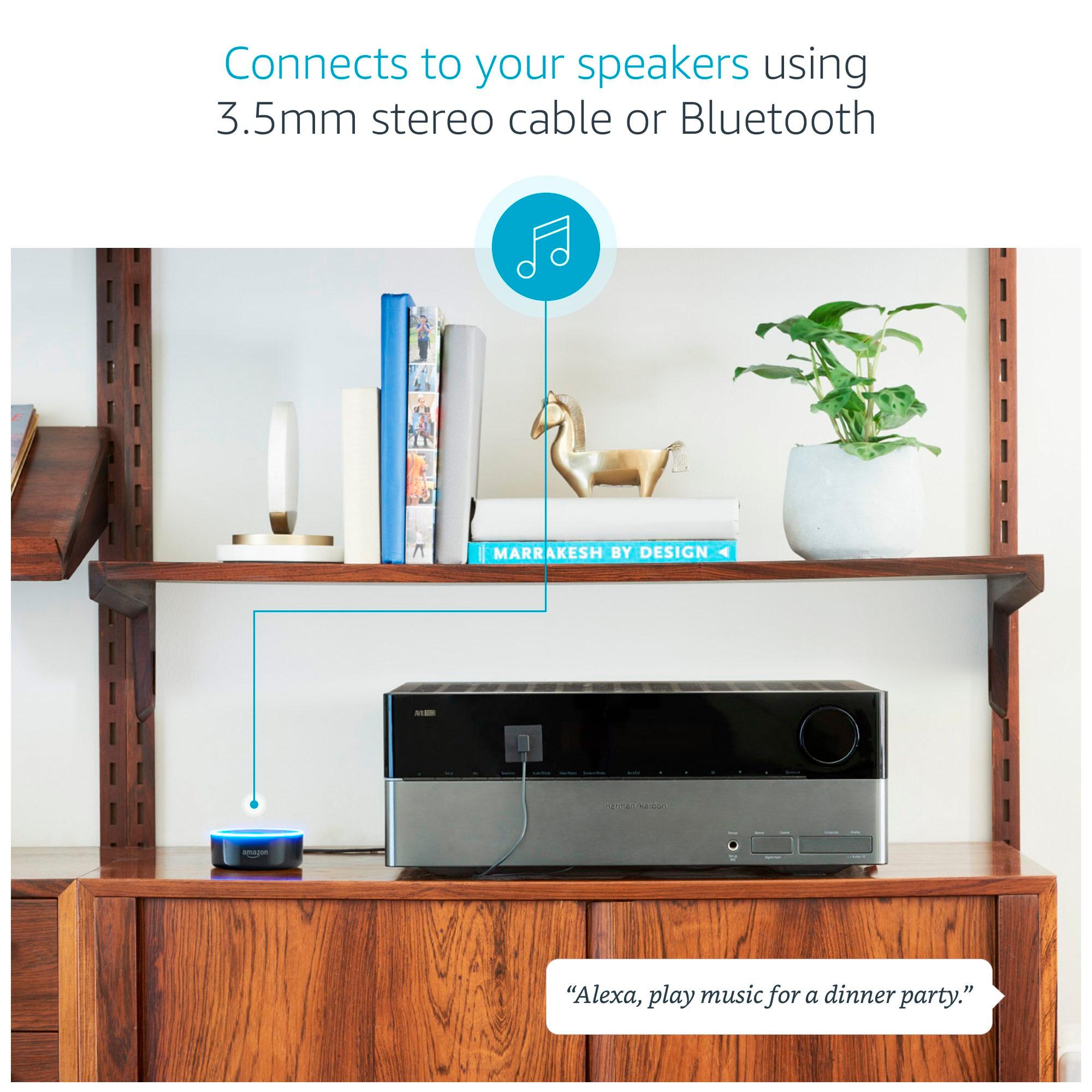 Echo (2nd Gen) Smart Speaker with Alexa Dark Wood Walnut B0752151W6  - Best Buy