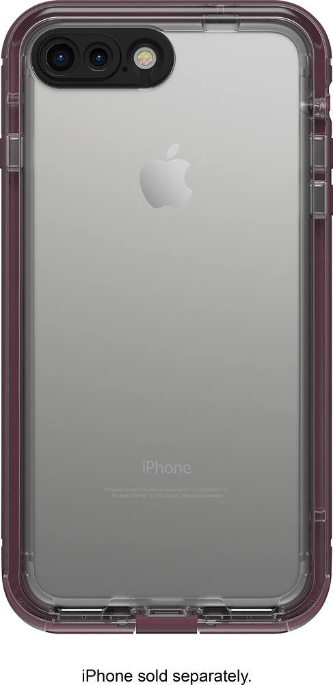 Alt View 1. LifeProof - NÜÜD Protective Water-Resistant Case for Apple® iPhone® 7 Plus - Plum Reef Purple.