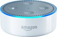 Front. Amazon - Echo Dot (2nd generation) - Smart Speaker with Alexa - White.