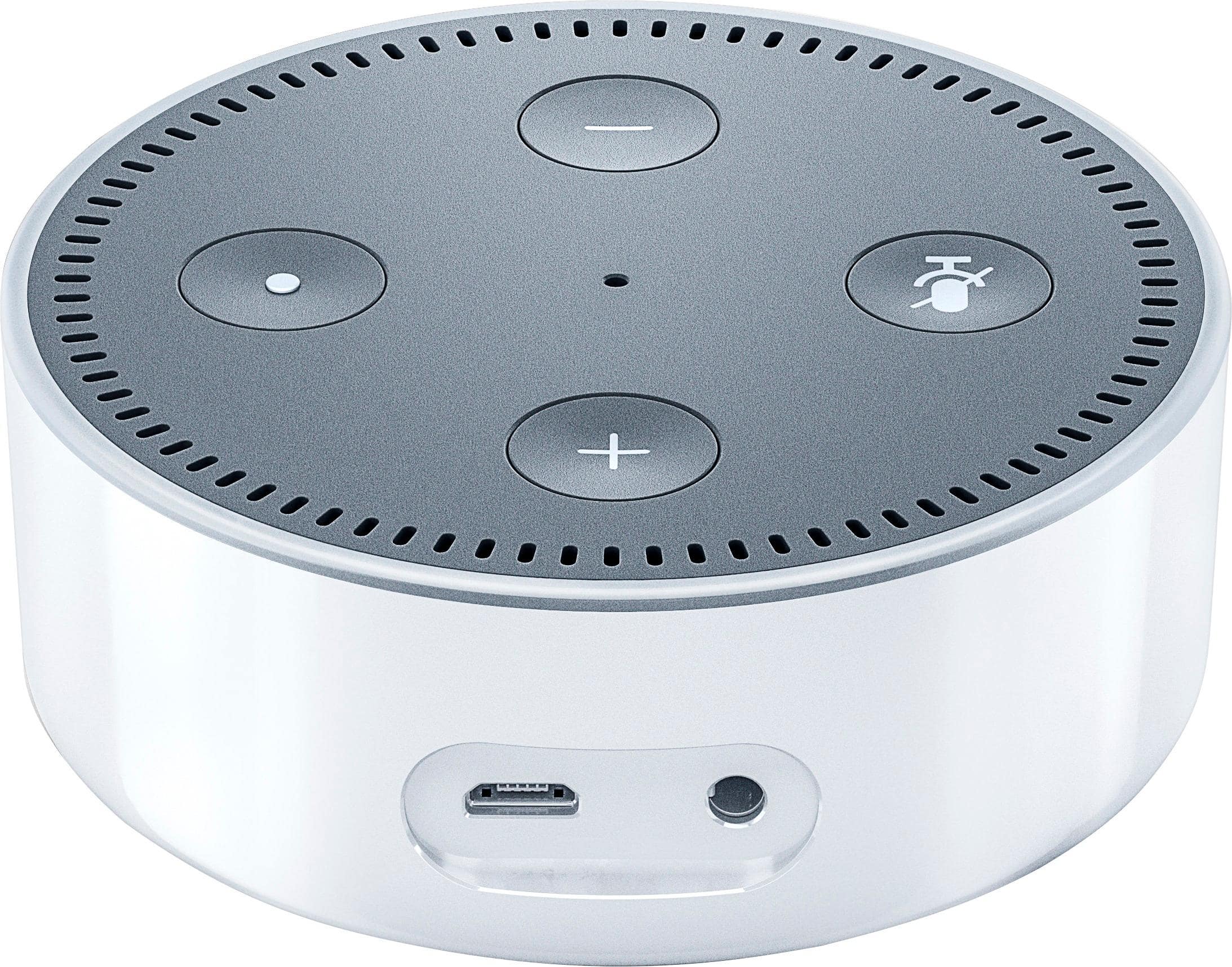 Alt View 11. Amazon - Echo Dot (2nd generation) - Smart Speaker with Alexa - White.